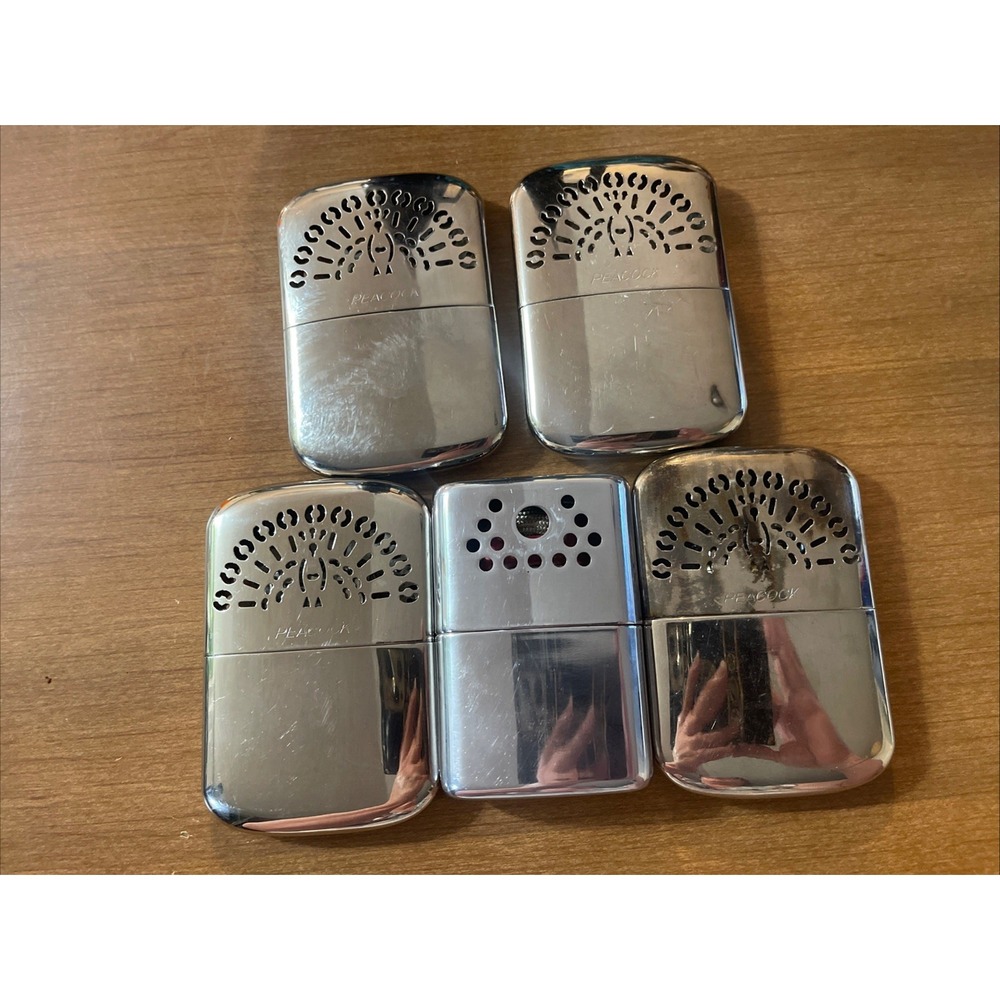 Peacock Hand Warmers Japan Lot Of 5 & One Jon E
